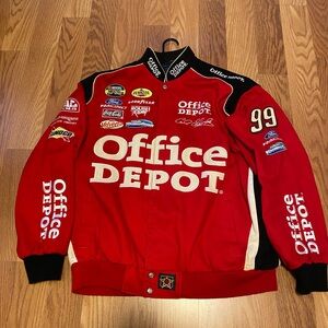 Vintage JH Design Carl Edwards #99 Office Depot NASCAR racing jacket XL